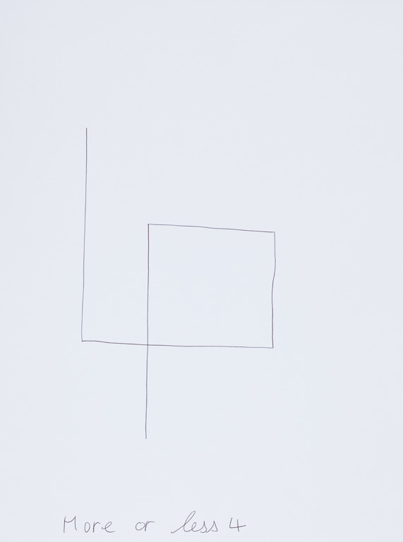 Claude Closky, ‘More or Less 4 (d),’ 2015, black ballpoint pen on paper, 40 x 30 cm.